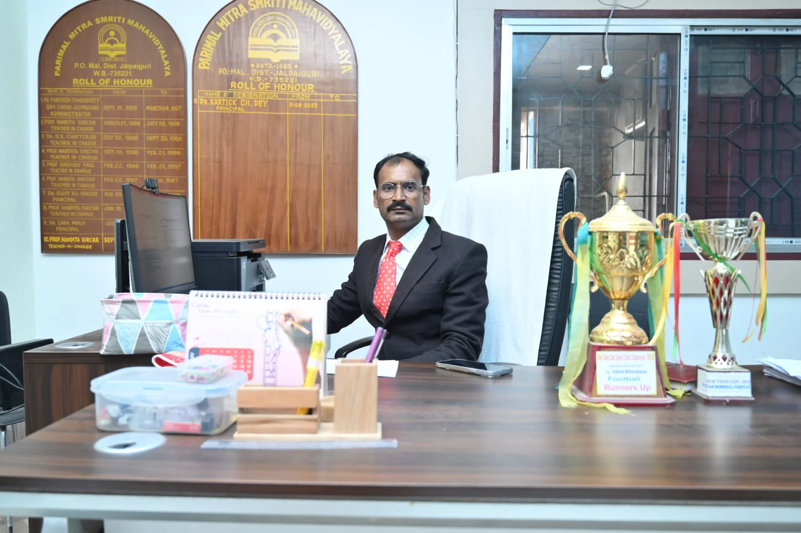 Dr. Kartick Chandra Dey, Principal of Parimal Mitra Smriti Mahavidyalaya